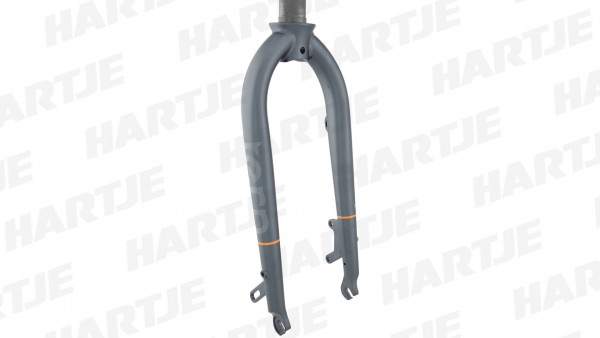 TERN Gabel 20&quot;, HiTen, gunmetal/grey (orange), 100mm Einbaubreite, 142mm Schaft, Disc, passend für Vektron D7i