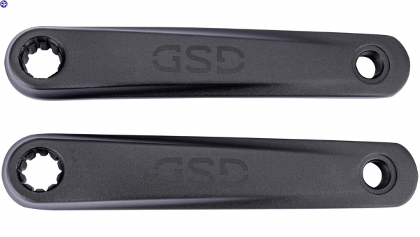 TERN Kurbelsatz; Rechts und links, 170mm Kurbellänge, schwarz, Bosch, ISIS, mit GSD-Logo, passend für GSD Gen.2